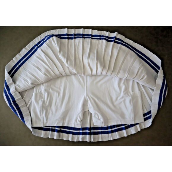 RLX Ralph Lauren Women Sz M White Multi Pleated Golf Pickleball Tennis Skort - Picture 7 of 11